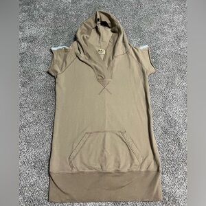 Vintage Y2K Juicy Couture Brown Hoodie Dress Size Medium